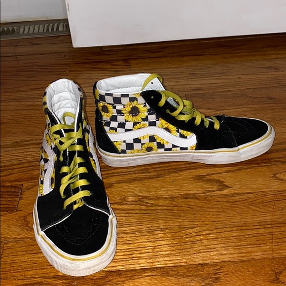 vans sk8 hi sunflower